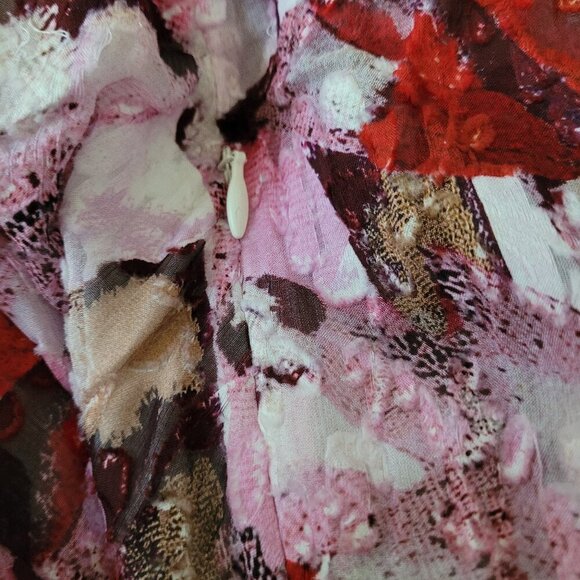 IRO PARIS  carlina ruffled dress Size 38 (FR) US 6 abstract print - Picture 5 of 6